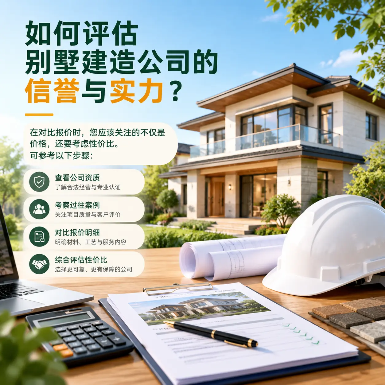 如何评估 雷山 别墅建造公司的信誉与实力?